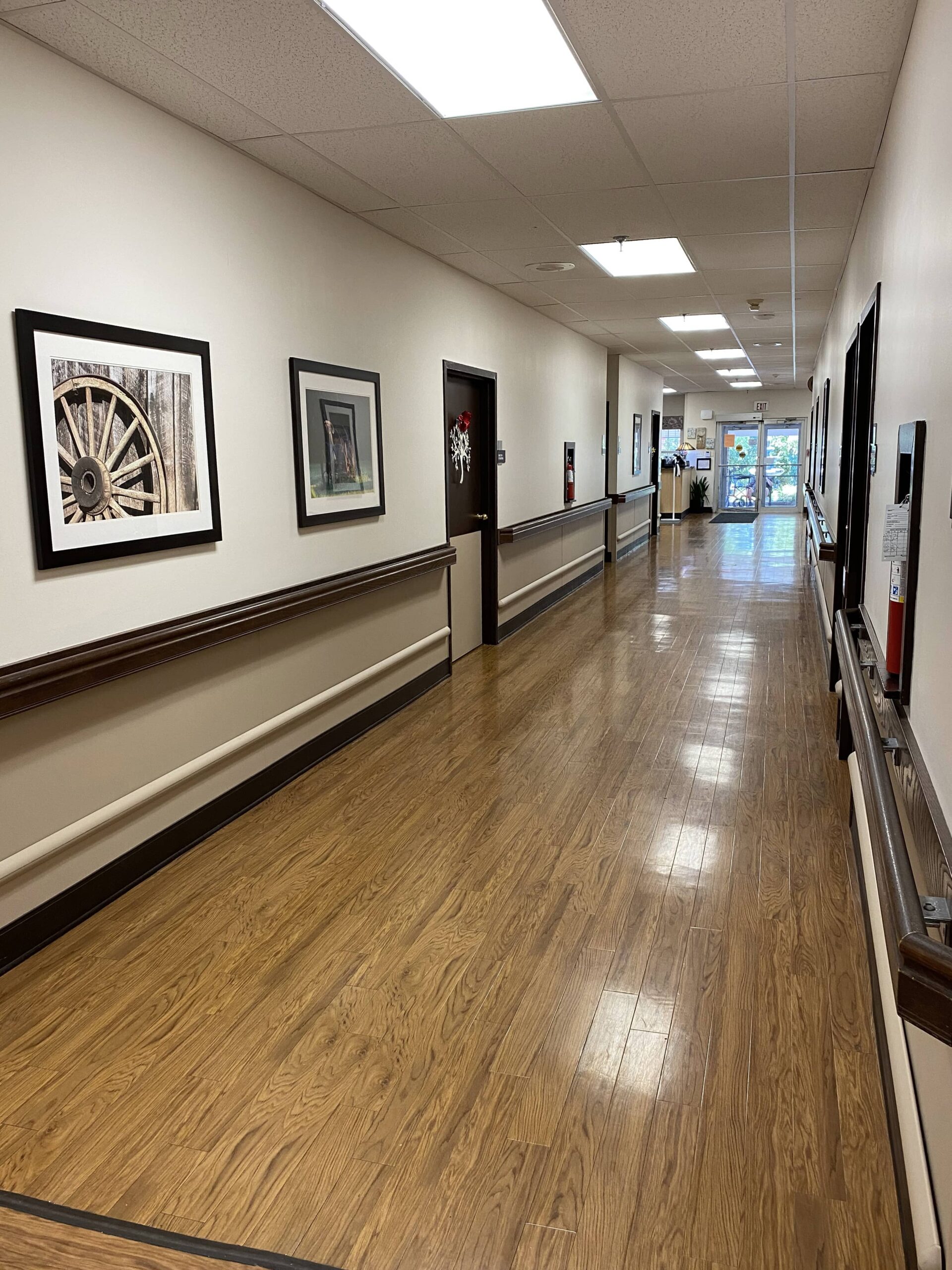 Brickyard Healthcare Bloomington Care Center interior hallway