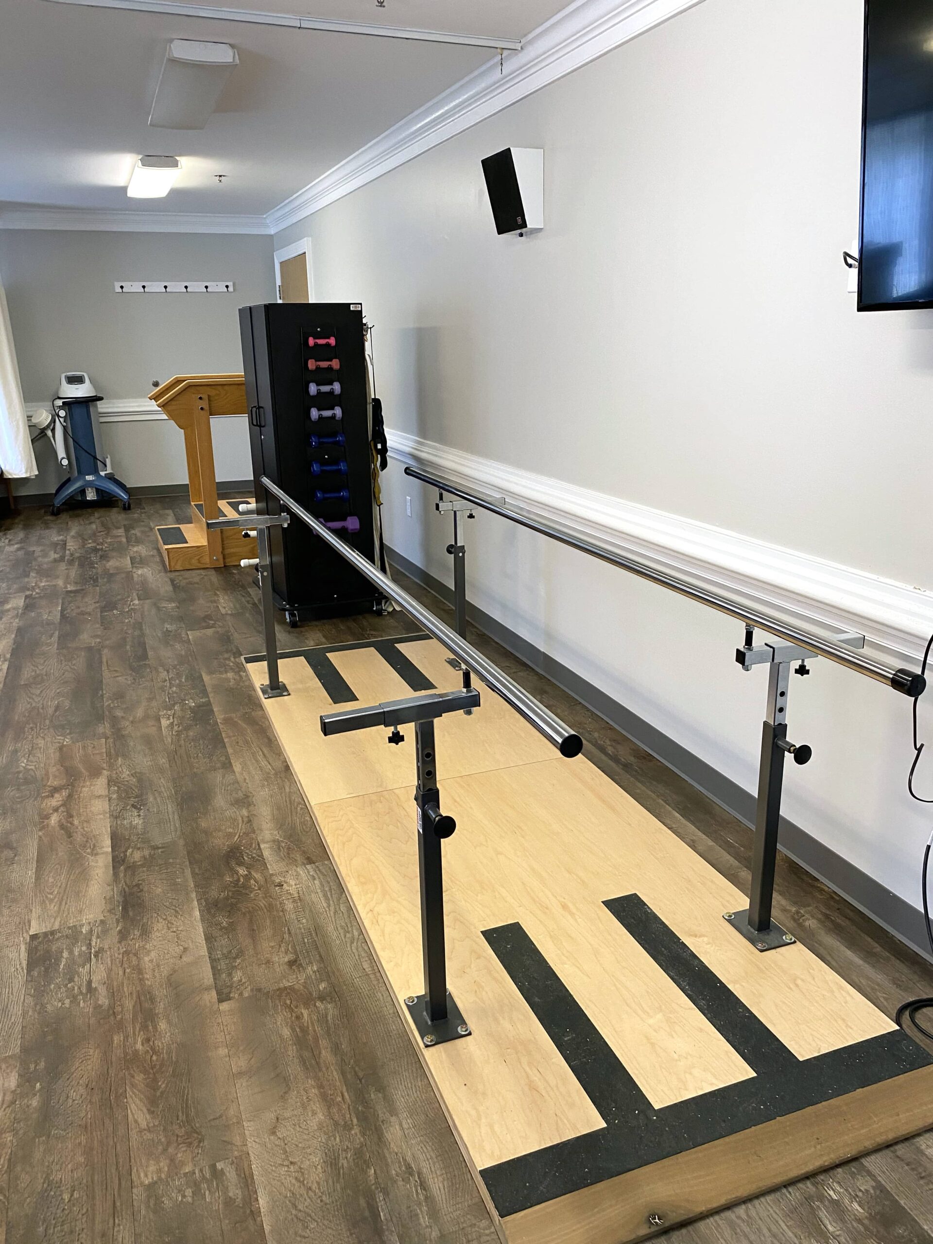 Brickyard Healthcare Brentwood Care Center physical therapy equipment