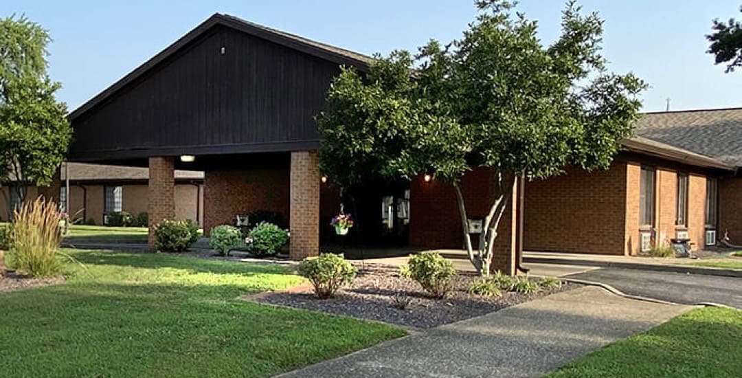 Brickyard Healthcare Brentwood Care Center exterior front entrance