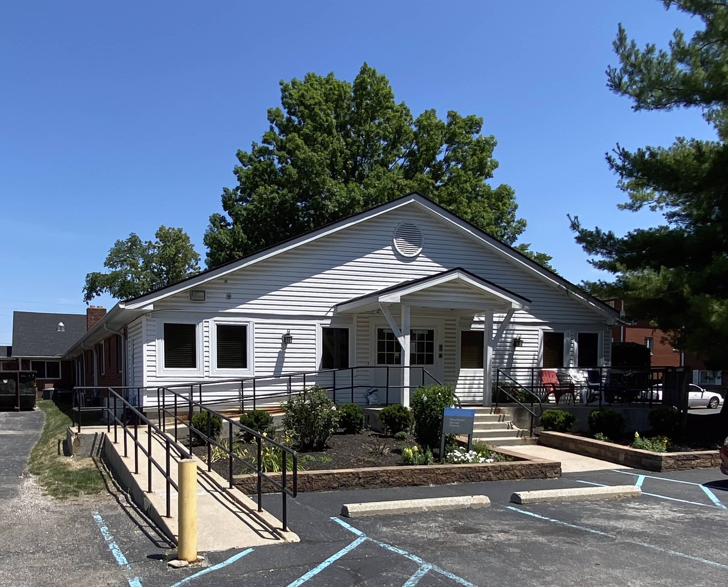 Brickyard Healthcare Brookview Care Center exterior front entrance from parking lot