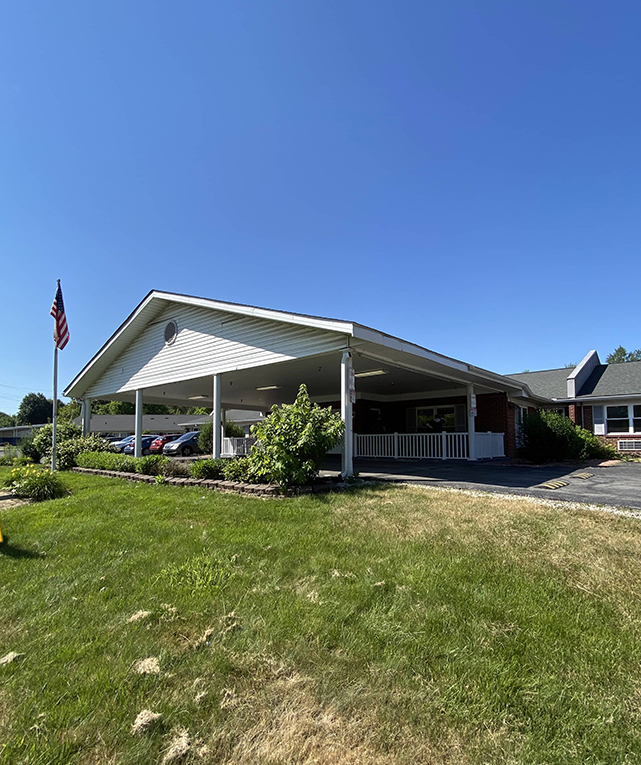 Brickyard Healthcare Churchman Care Center exterior lawn