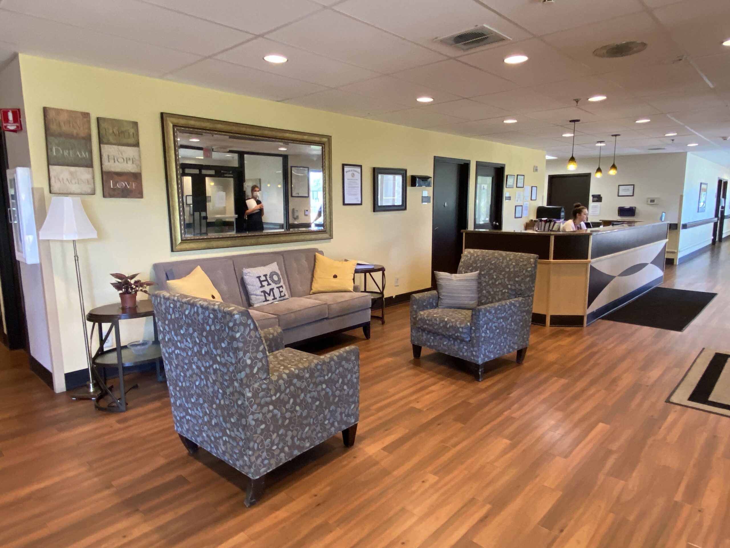Brickyard Healthcare Fountainview Care Center interior reception area