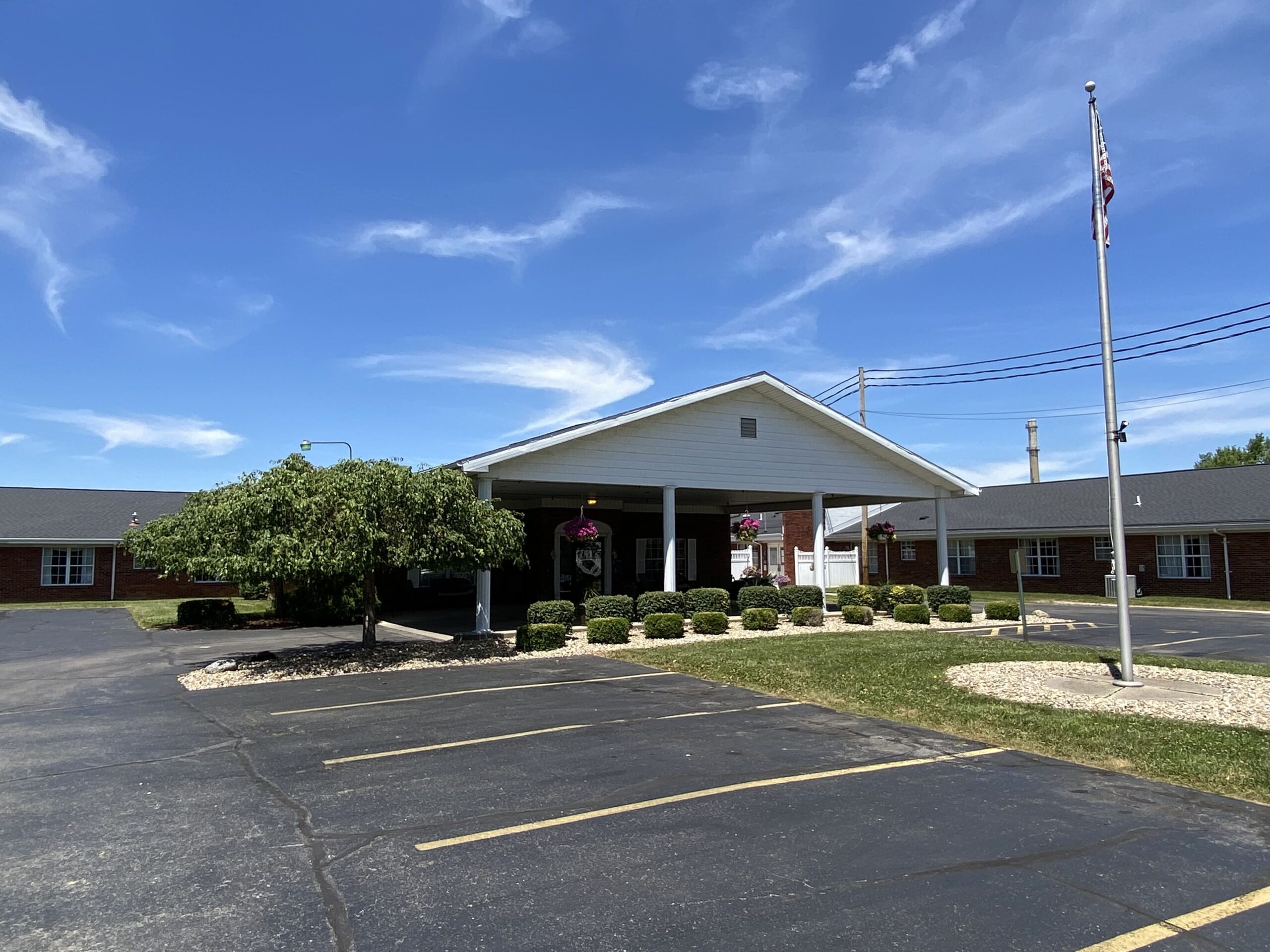 Brickyard Healthcare Golden Rule Care Center exterior parking lot