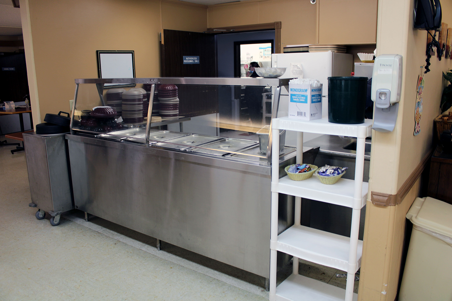 Brickyard Healthcare Knox Care Center interior kitchen serving station