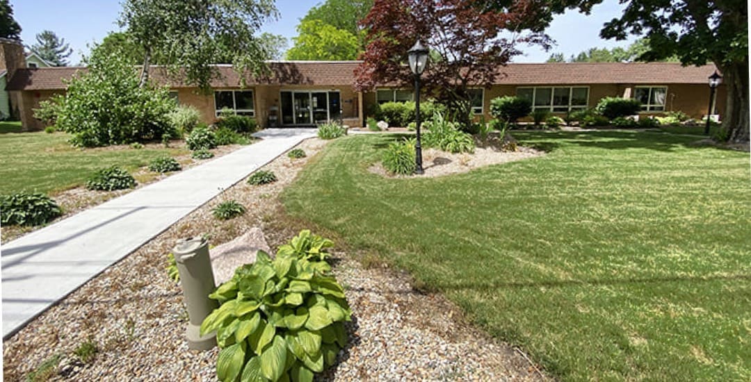 Brickyard Healthcare LaPorte Care Center exterior front entrance