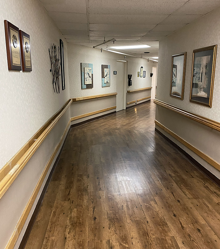 Brickyard Healthcare Lincoln Hills Care Center interior hallway