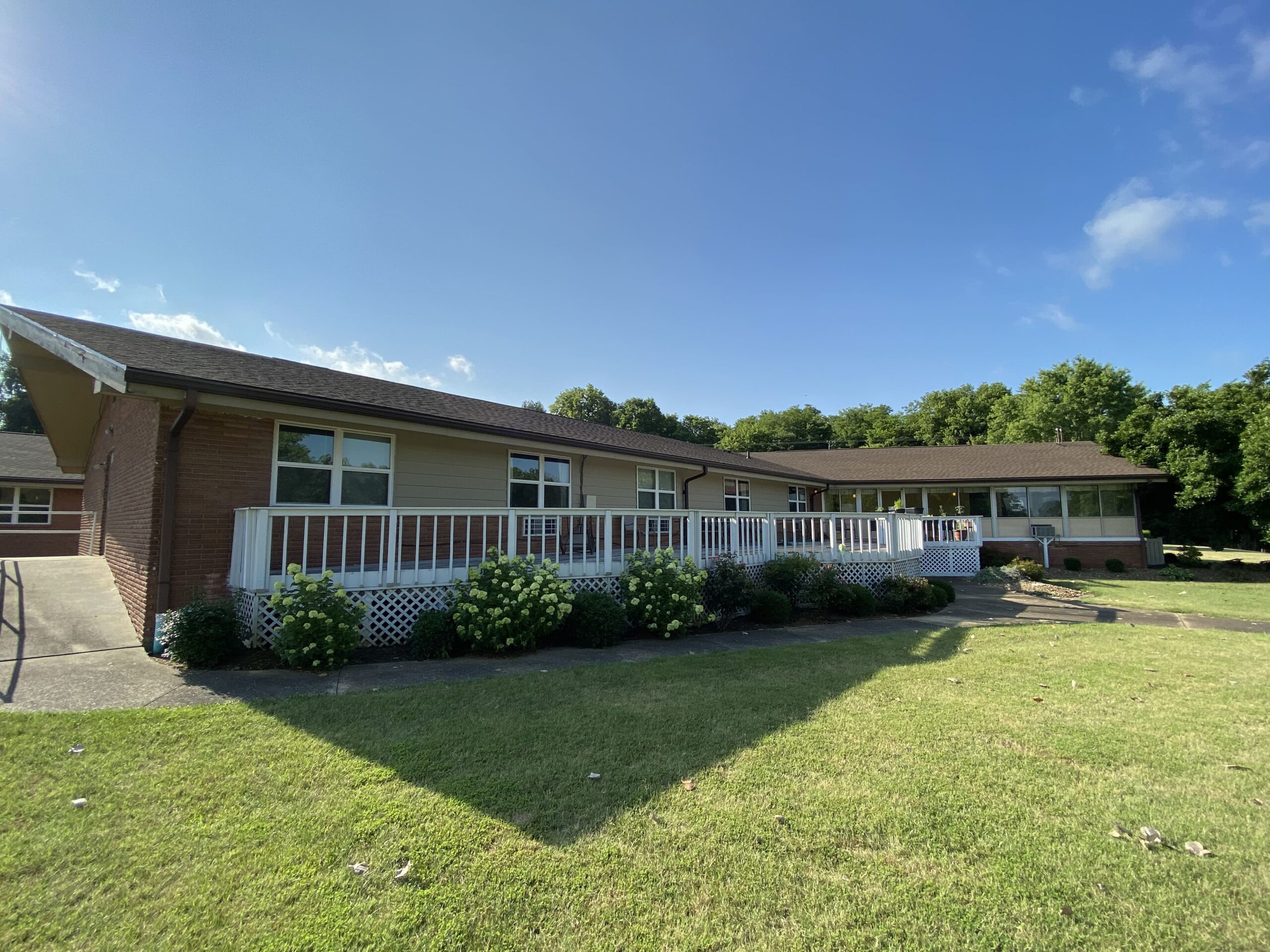 Brickyard Healthcare Lincoln Hills Care Center exterior view of porch