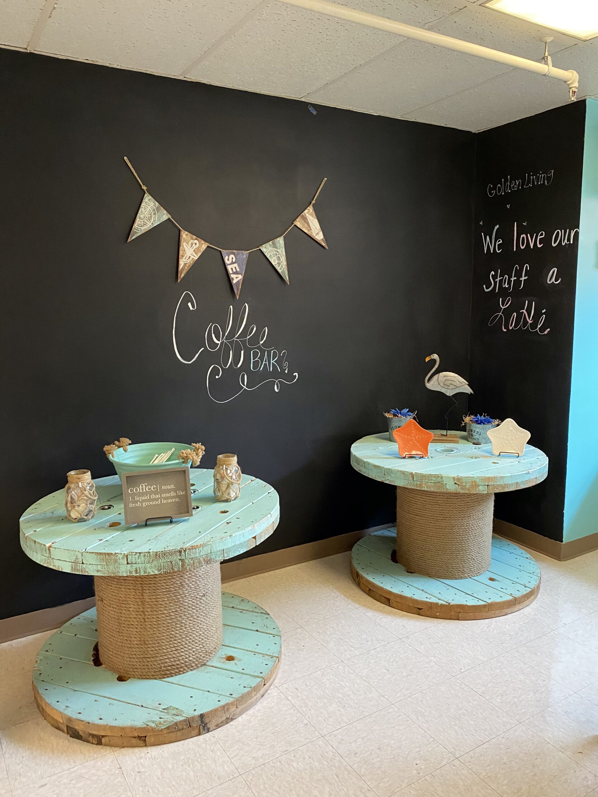 Brickyard Healthcare Lincoln Hills Care Center coffee bar area
