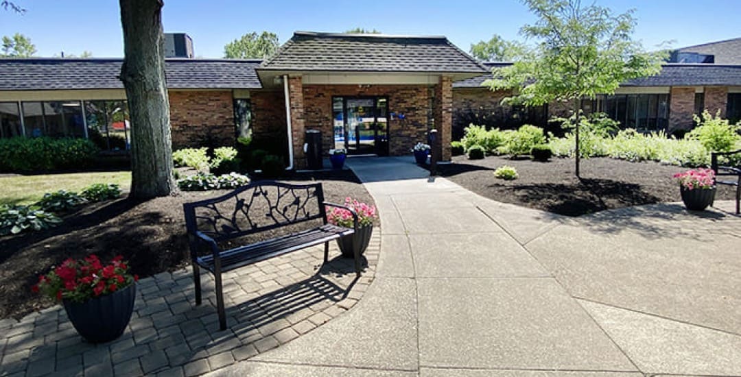 Brickyard Healthcare Muncie Care Center exterior front entrance
