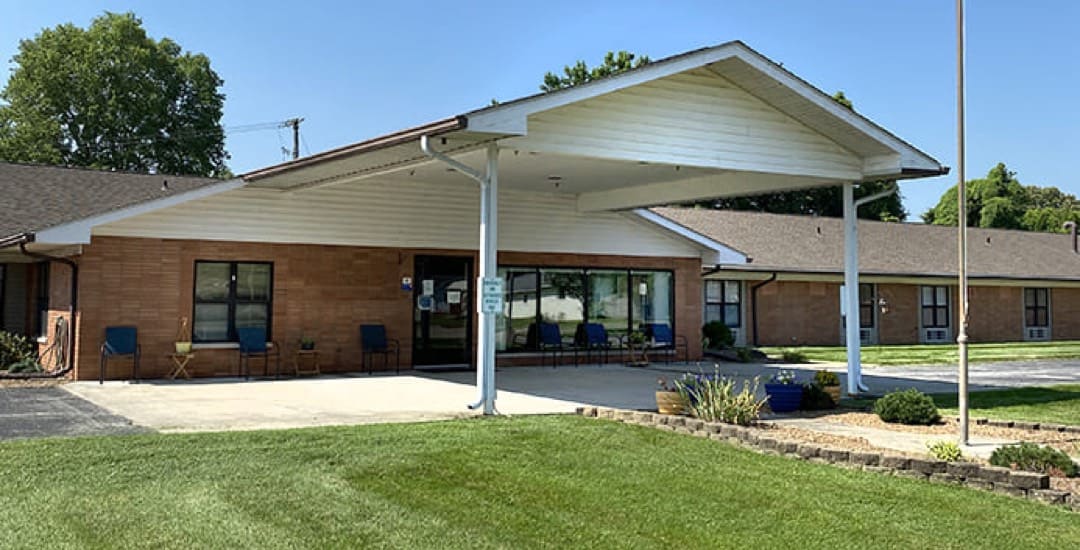 Brickyard Healthcare Petersburg Care Center exterior front entrance