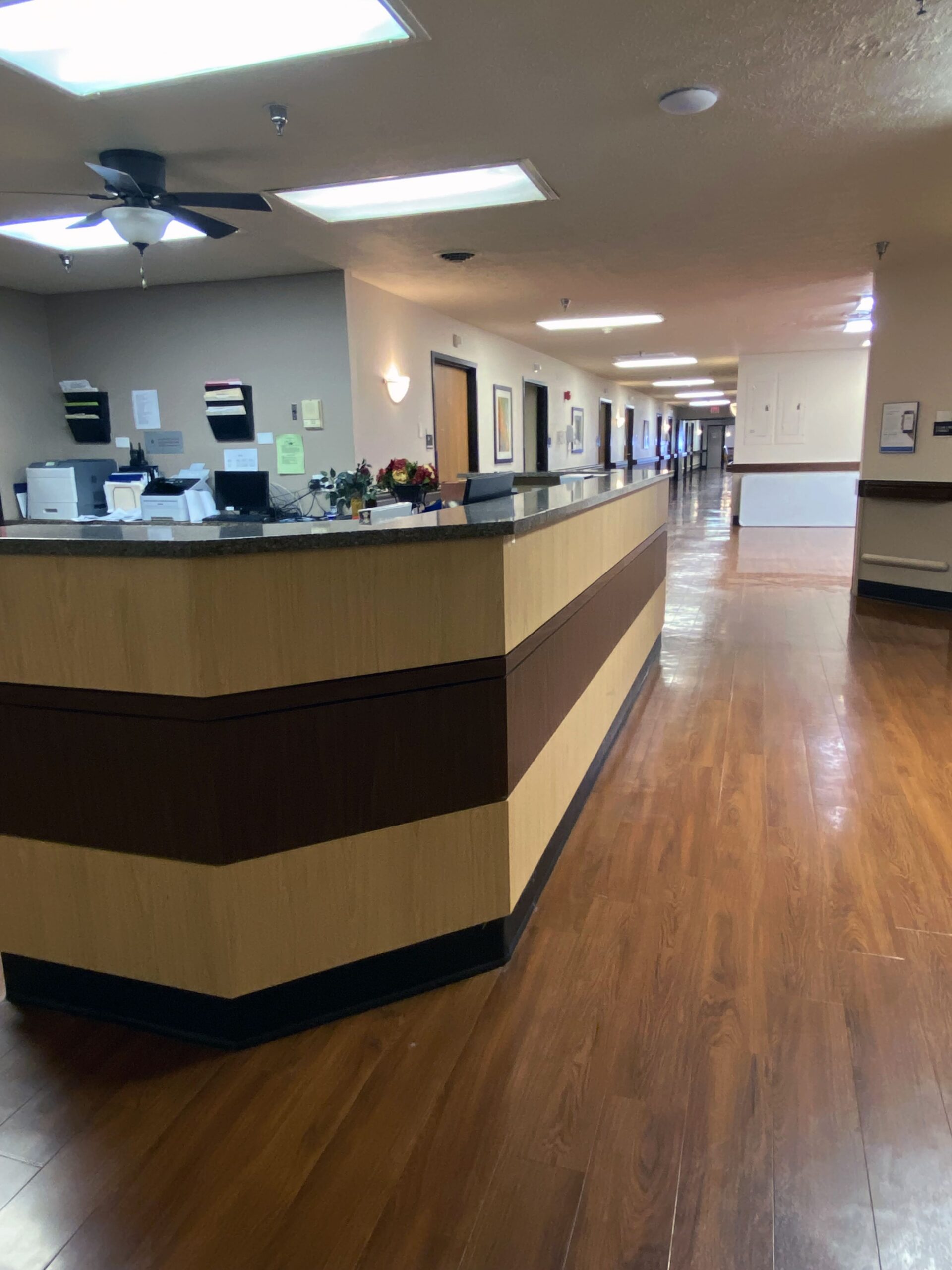 Brickyard Healthcare Richmond Care Center interior reception desk