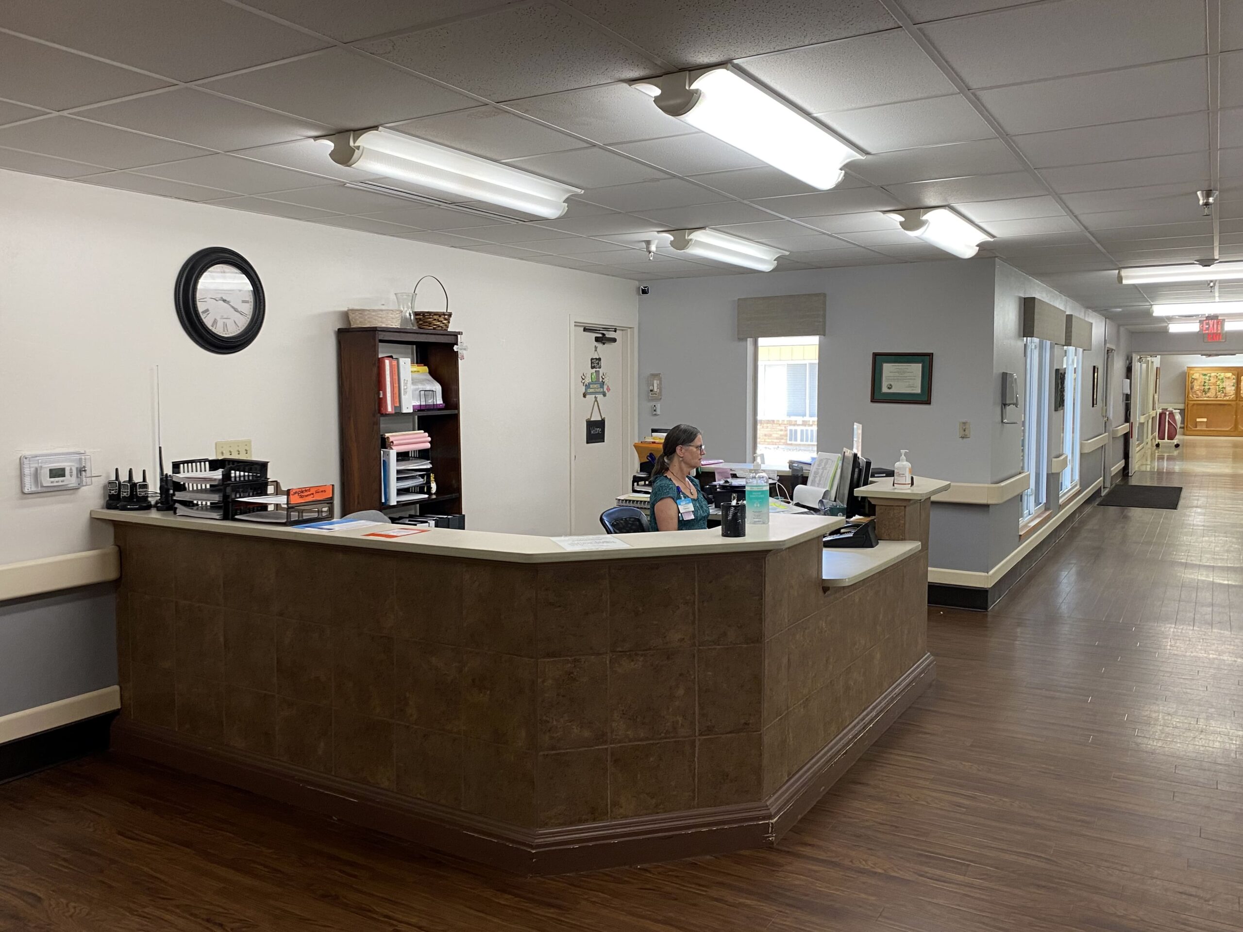 Brickyard Healthcare Terrace Care Center front reception desk