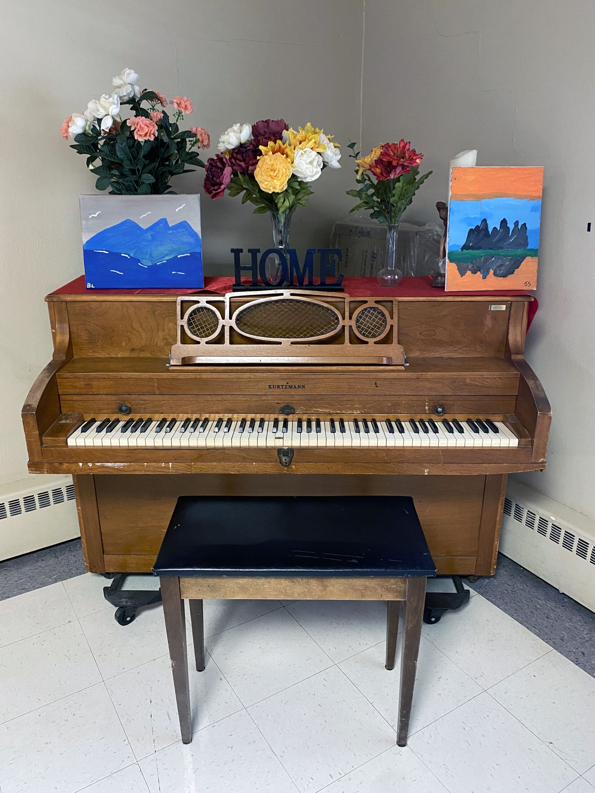 Brickyard Healthcare Twelfth Street Care Center piano for residents