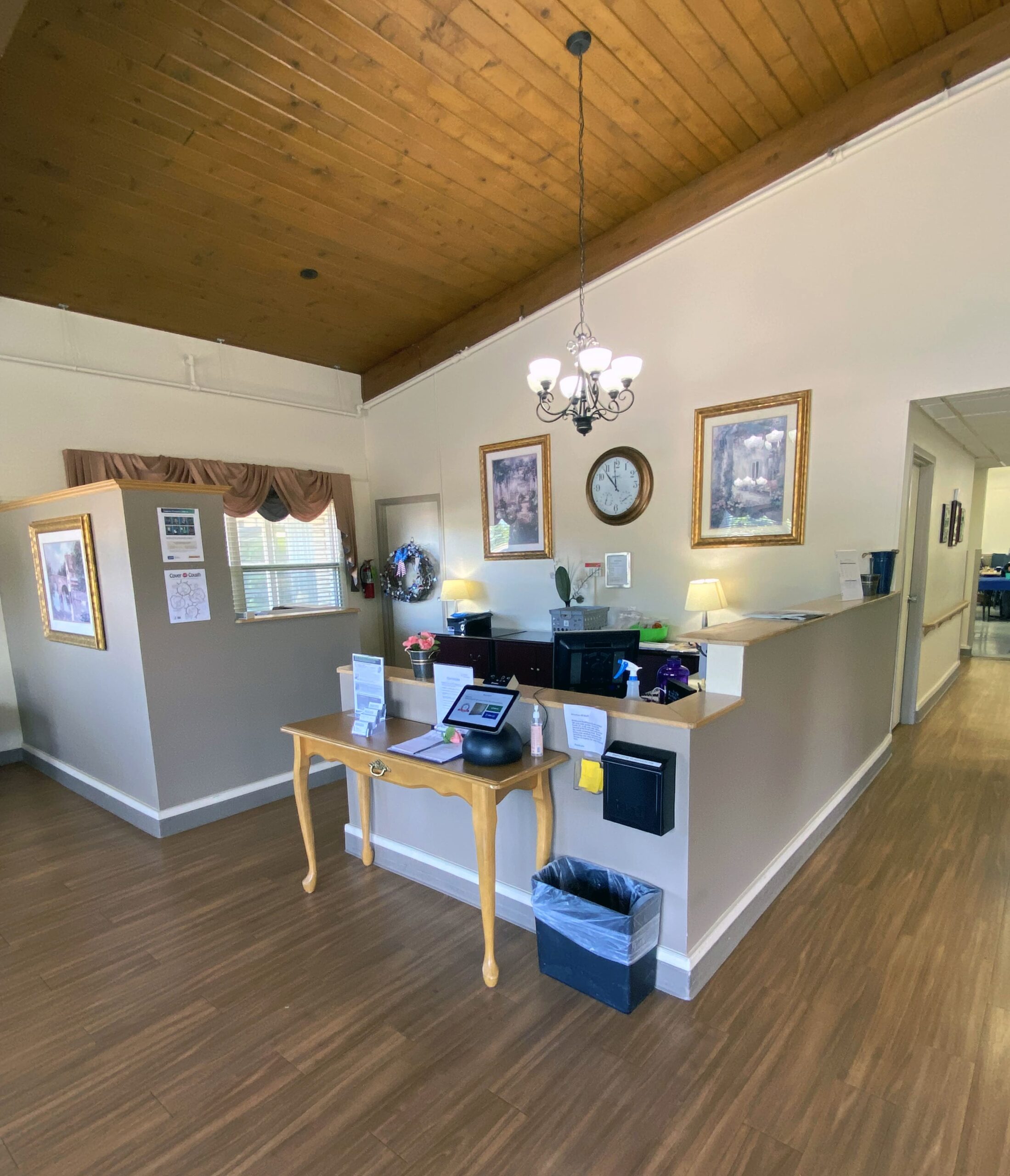 Brickyard Healthcare Valparaiso Care Center reception desk