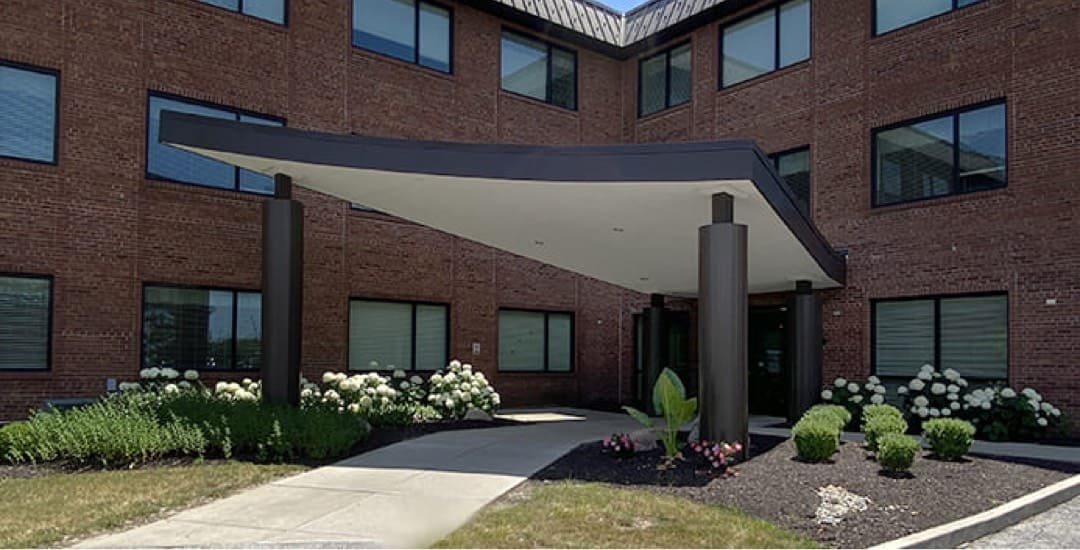 Brickyard Healthcare Willow Springs Care Center exterior front entrance
