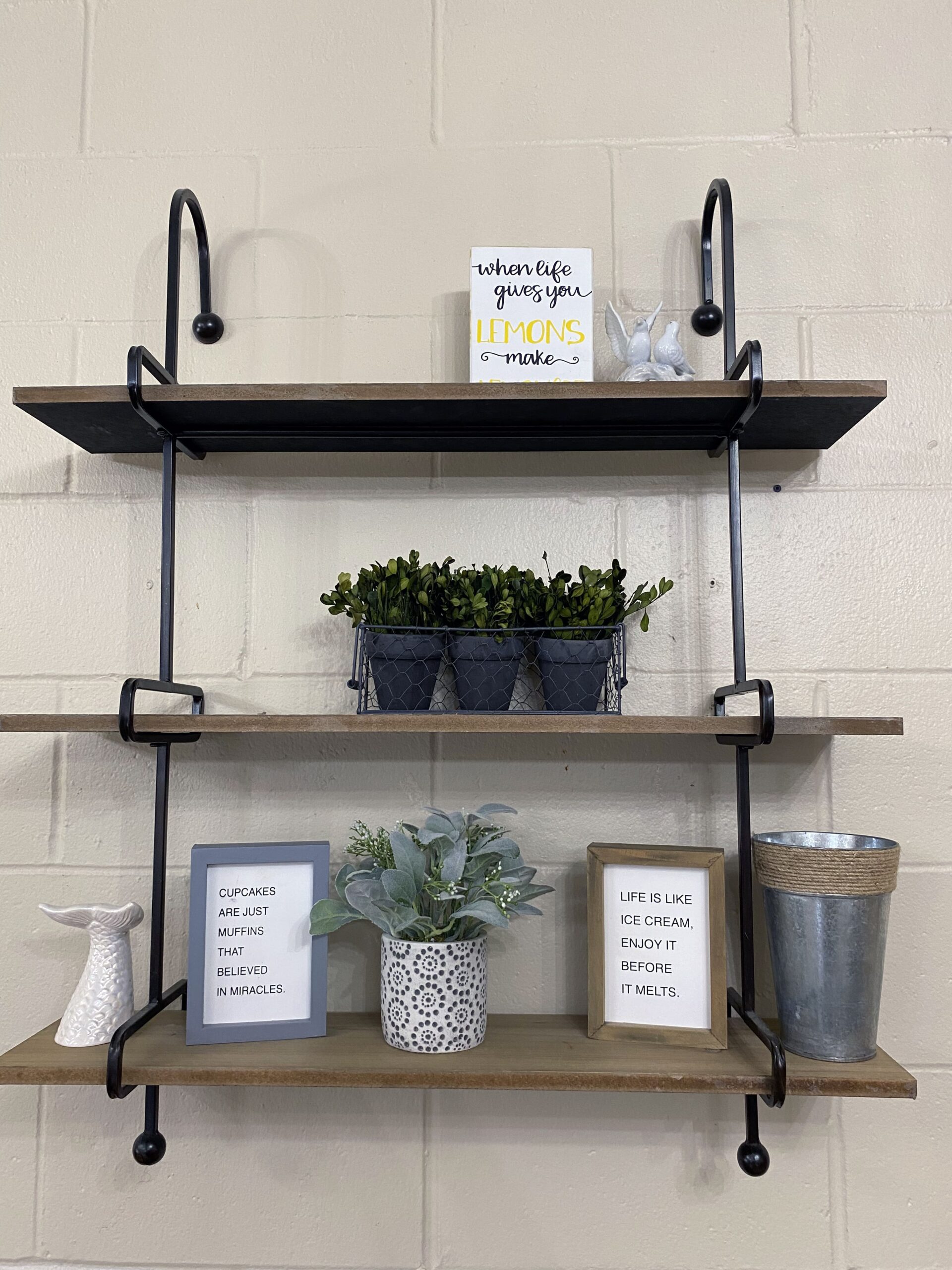 Brickyard Healthcare Woodbridge Care Center interior decor on shelving