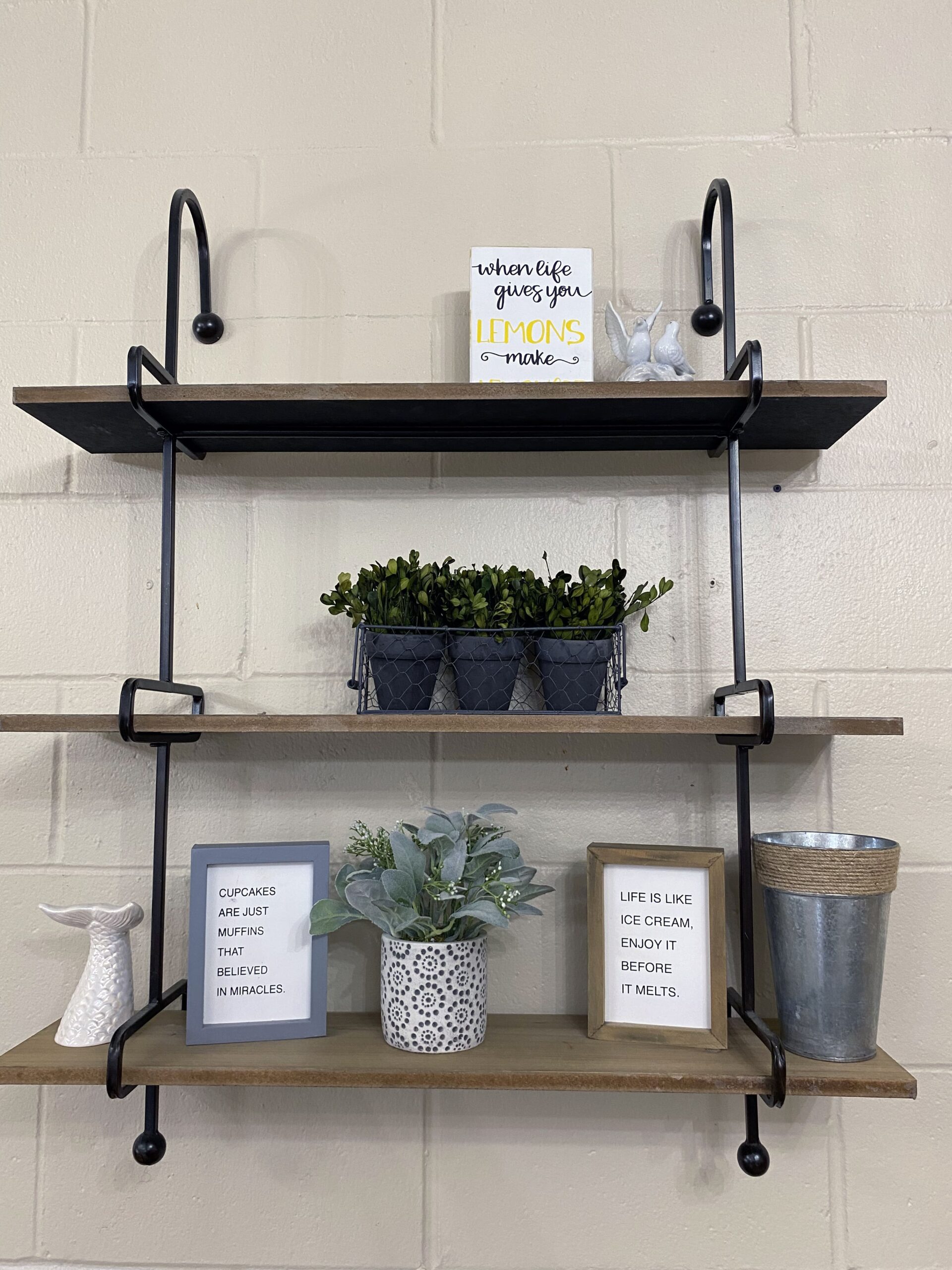 Brickyard Healthcare Woodbridge Care Center interior decor on shelving