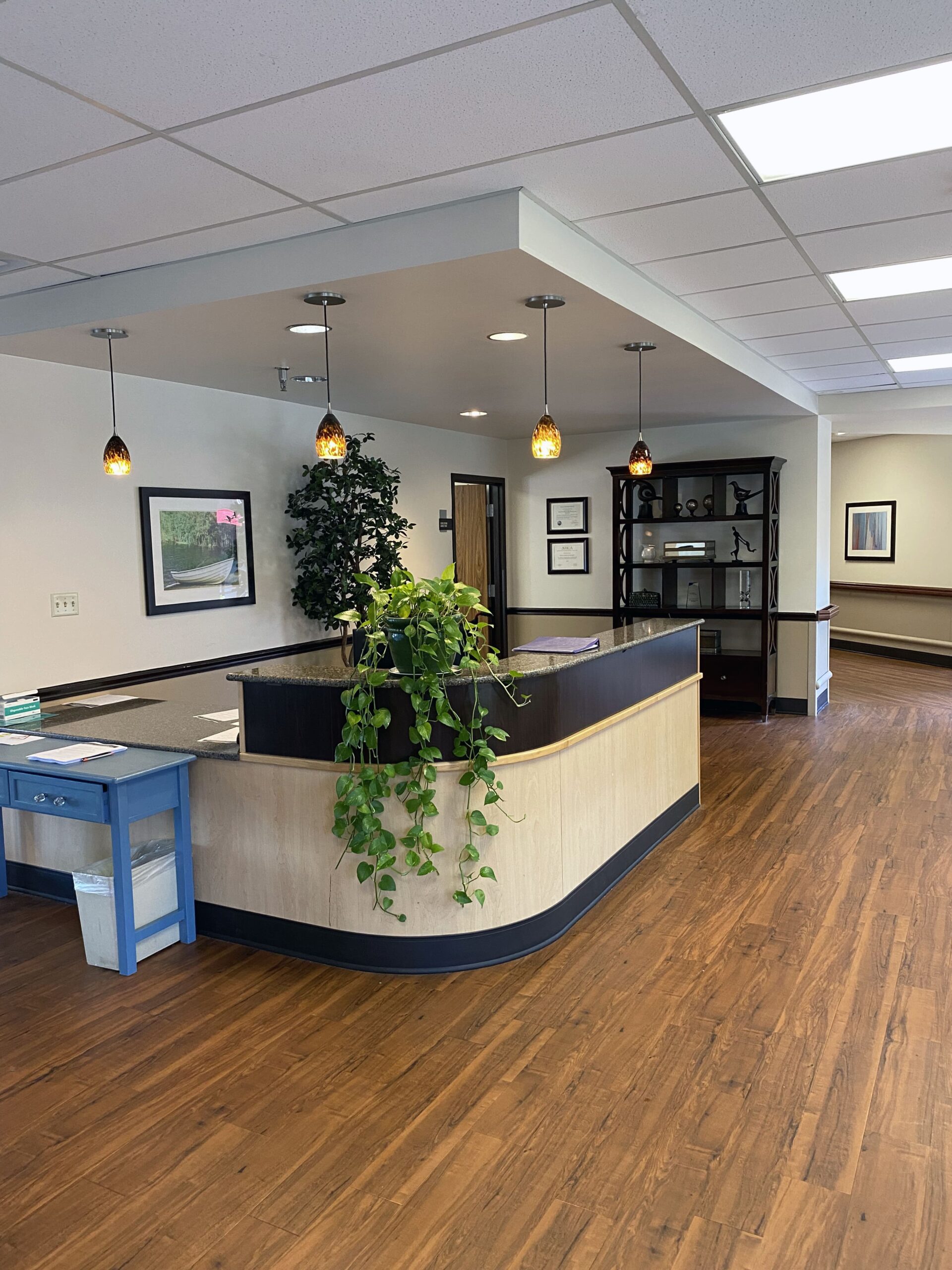 Brickyard Healthcare Woodlands Care Center reception desk